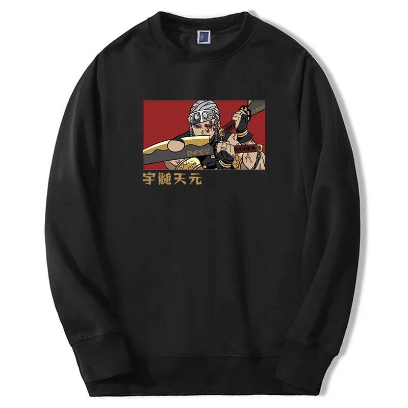 2024 Hot Japanese Anime Hoodies Men Women Tengen Uzui Graphic Manga Sweatshirt Harajuku Long Sleeve Tracksuit