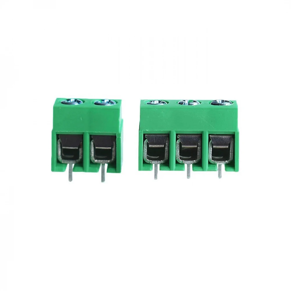 

50PCS/Box 2P/3P/4P Position Terminal Blocks Kit Pitch 5.0mm Straight Pin 2P 3P 4P Screw PCB Terminal Block Connector