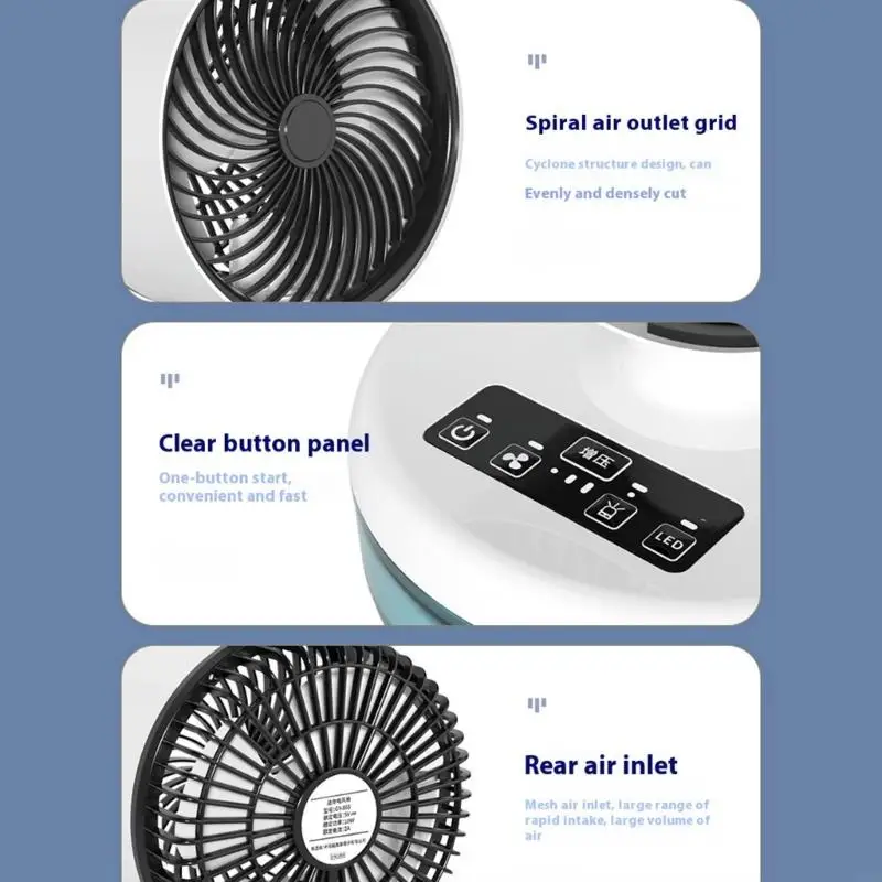 

2025 Новый 900 мл большой портативный вентилятор с тупингом USB Powered Camping Fean с охлаждением светодиодного света