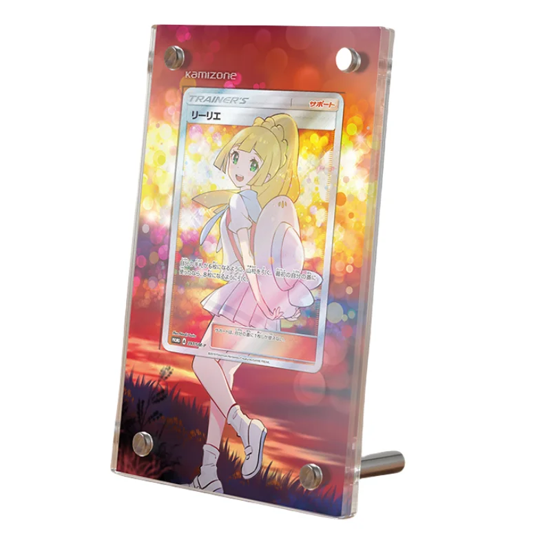 Pokemon PTCG Cards Brick Lillie Anime Game Characters Protective Case Self Made Acrylic Extended Picture Does No Include Cards