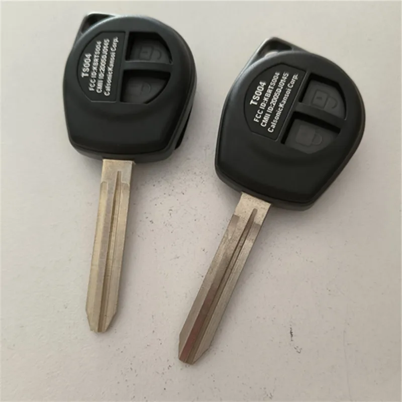 

2 Buttons Remote key Case + Button Pad For Suzuki Grand Vitara Igins Alto SX4 Agila Fob Shell TOY43