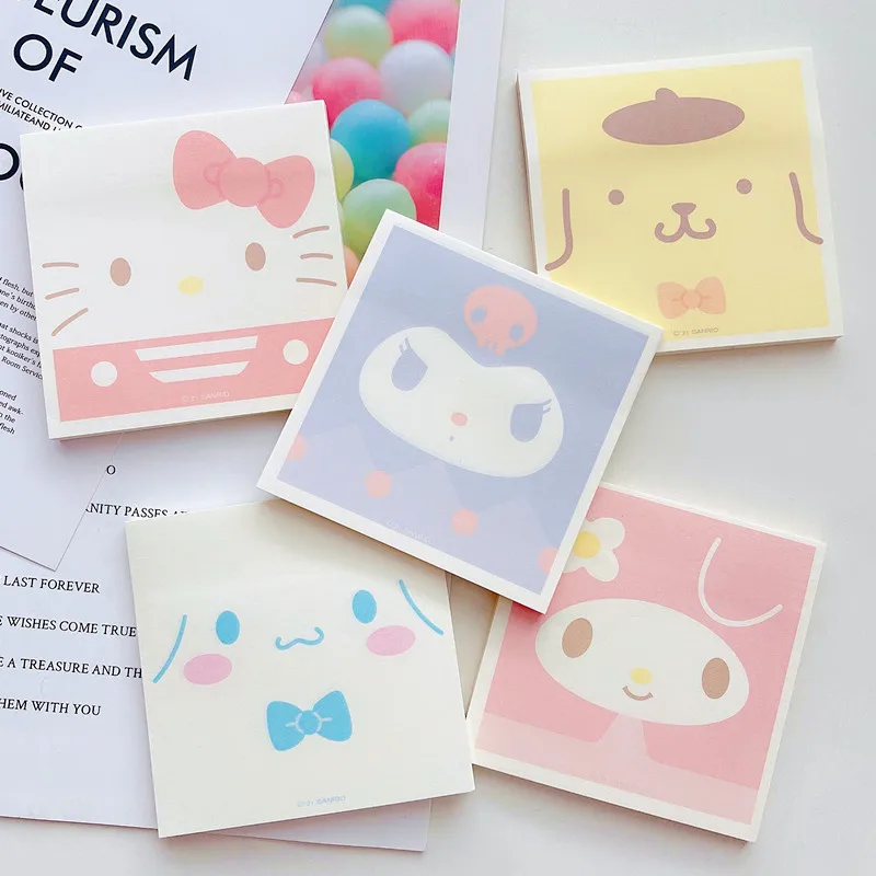 50 Sheets Kawaii Japanese Cartoon Sticky Notes Diary DIY Decorative Sticker Memo Pad Bookmarks School Office Supplies Stationery