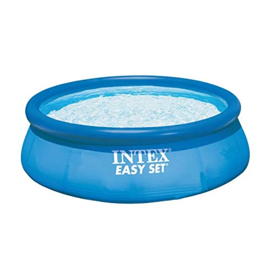 

12-Foot by 30-Inch Round Pool Set with Durable Vinyl Liner in Blue for Easy Setup and Long-Lasting Outdoor Use