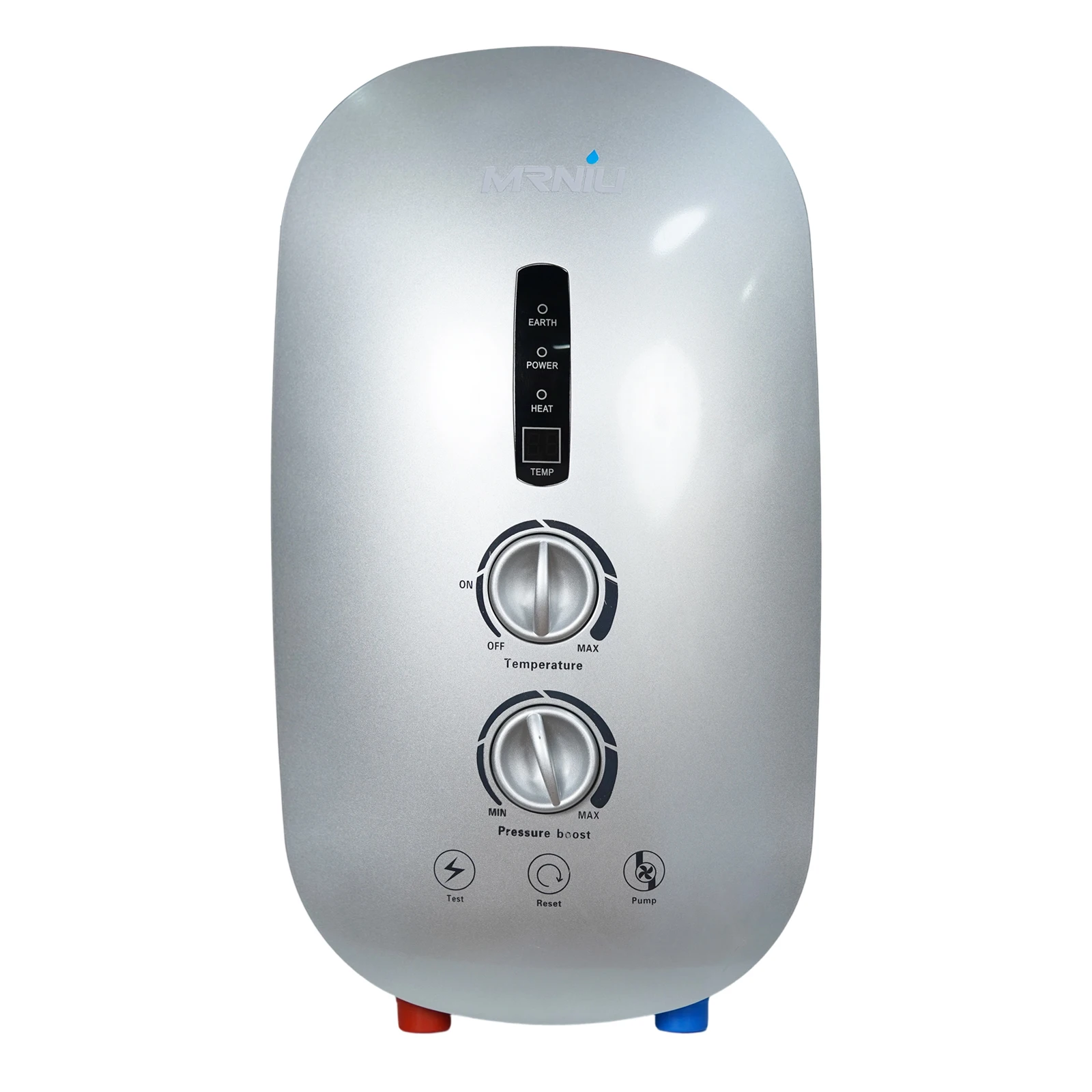 

220V Wall Mounted ELCB Knob Switch Booster Pump Instant Electric Shower Water Heater Tankless Bath Heater Geyser