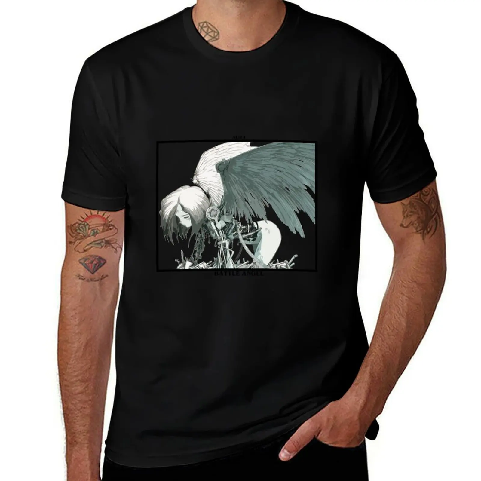 

Alita Fallen Angel T-Shirt sweat vintage t shirts T-shirts oversize summer tops mens graphic t-shirts pack