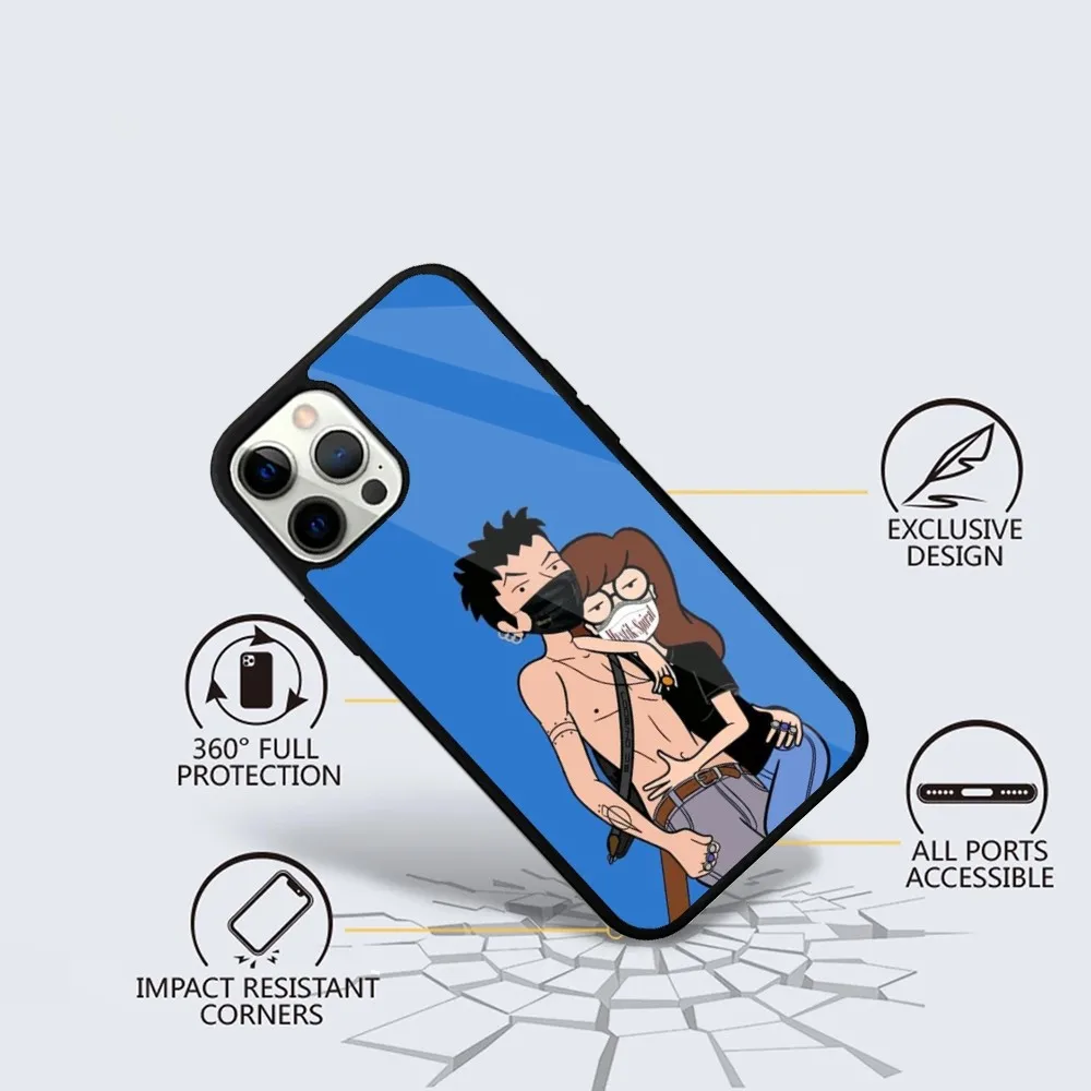 Cartoon D-Daria Phone Case For iPhone 15,14,13,12,11,Plus,Pro,Max Mini Magsafe Magnetic Wireless Charging