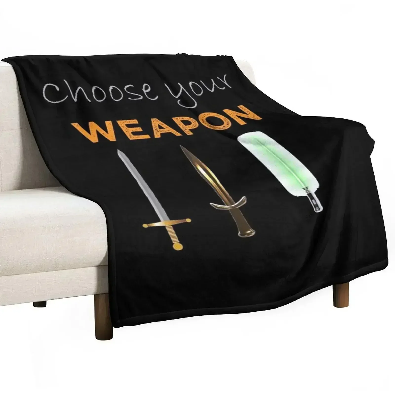 Fencing Choose Your Weapon Saber Sword Fencer Gift Throw Blanket warm winter Nap Multi-Purpose Blankets