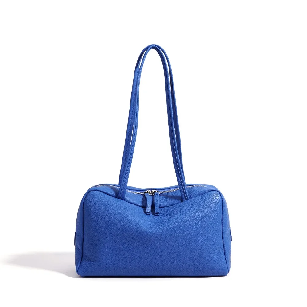 2026 New Light Luxury Shoulder Bag Premium Temperament Bowling Women's Bag Daily Underarm Fashion Versatile Large Capacity Niche