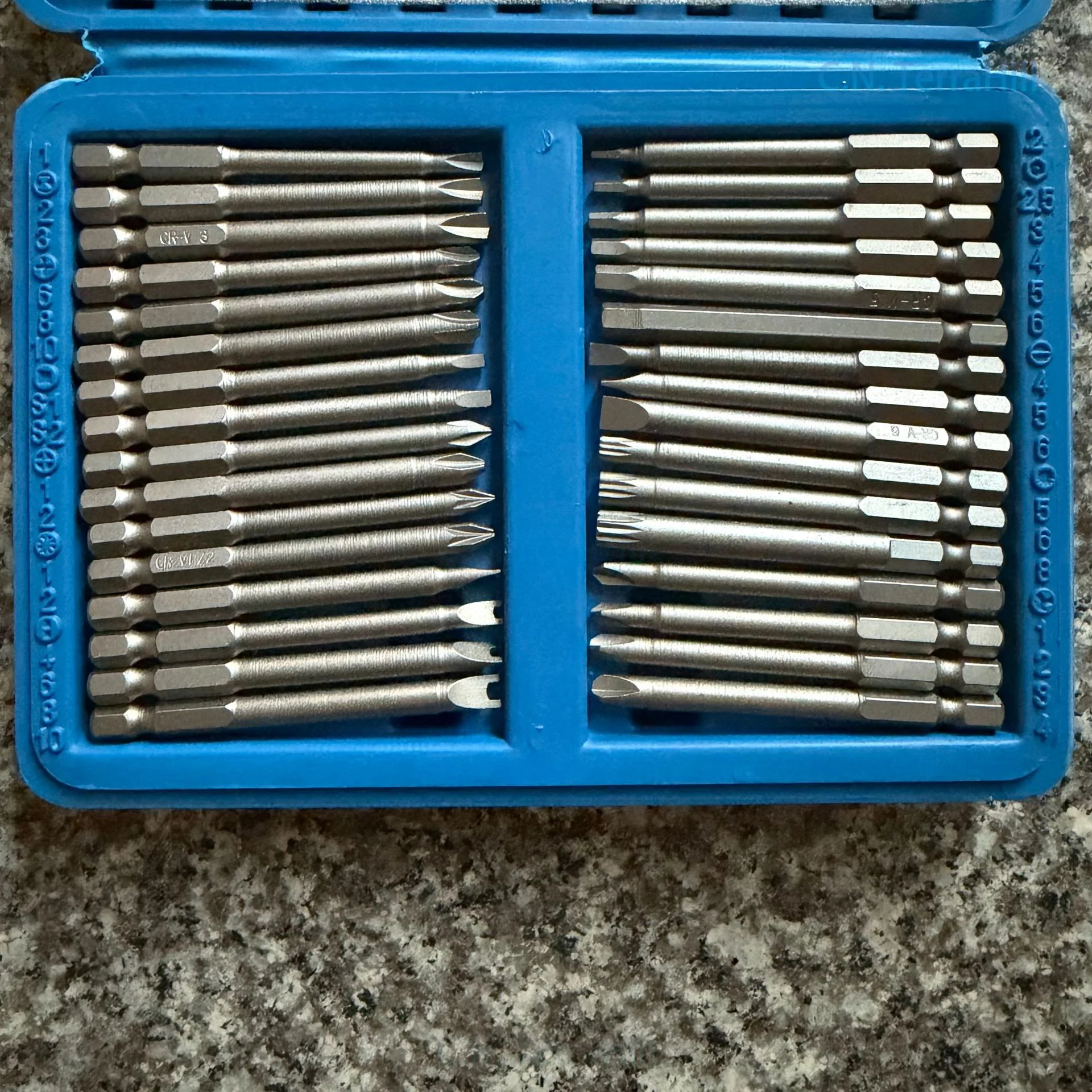 50-Piece Electric Screwdriver Bit Set Slotted Phillips Hex Triangle Industrial Repair Tool Kit
