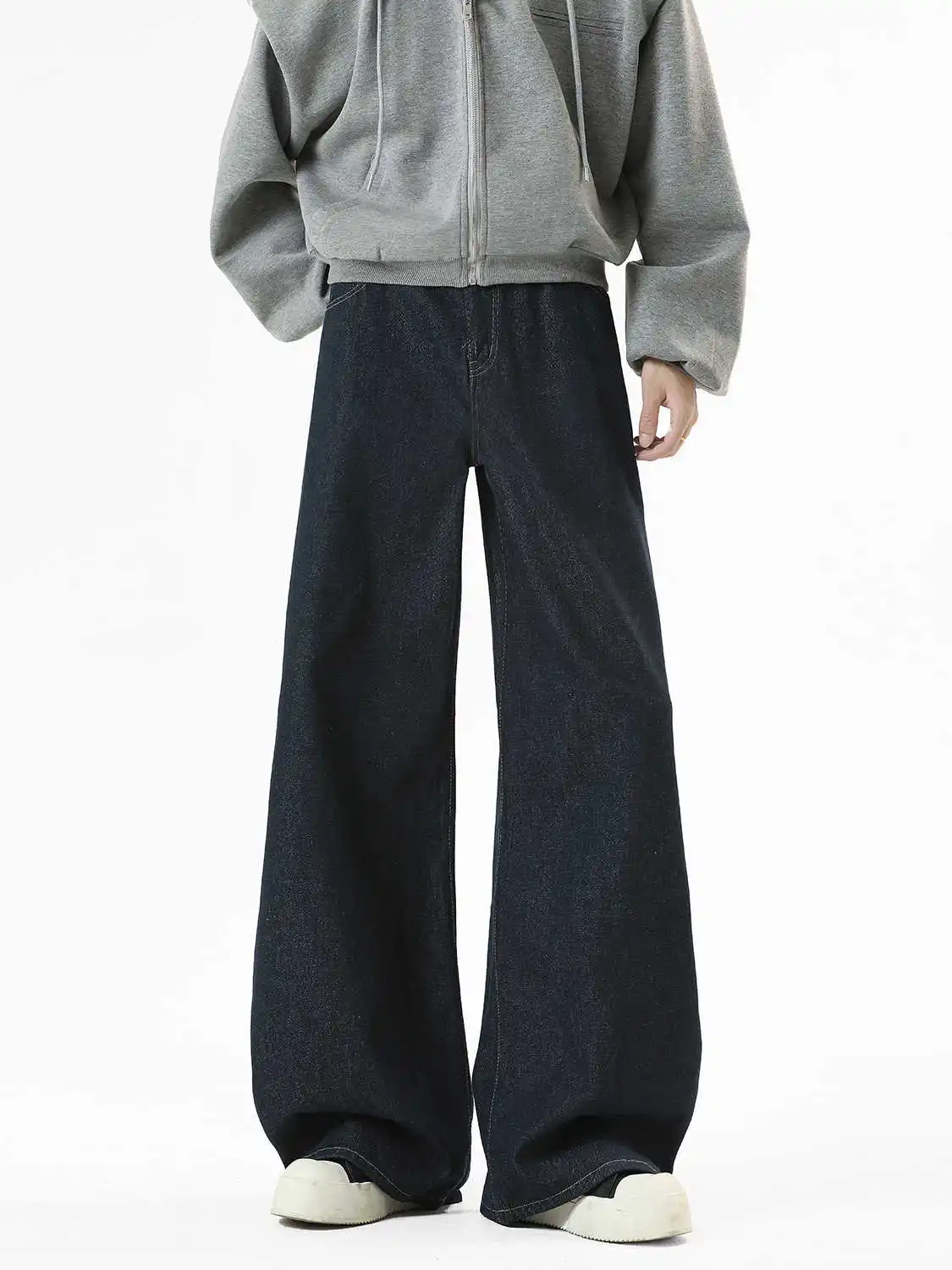 

Women Dark Blue Baggy Y2k Jeans Japanese 2000s Style Boyfriend Jean Pants Vintage Harajuku Hip Hop Denim Trousers Clothes Autumn