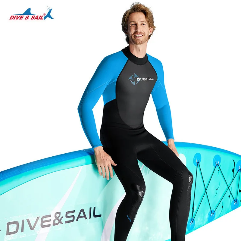 3mm men's one-piece diving suit anti cold wetsuit, snorkeling and surfing winter swimsuit