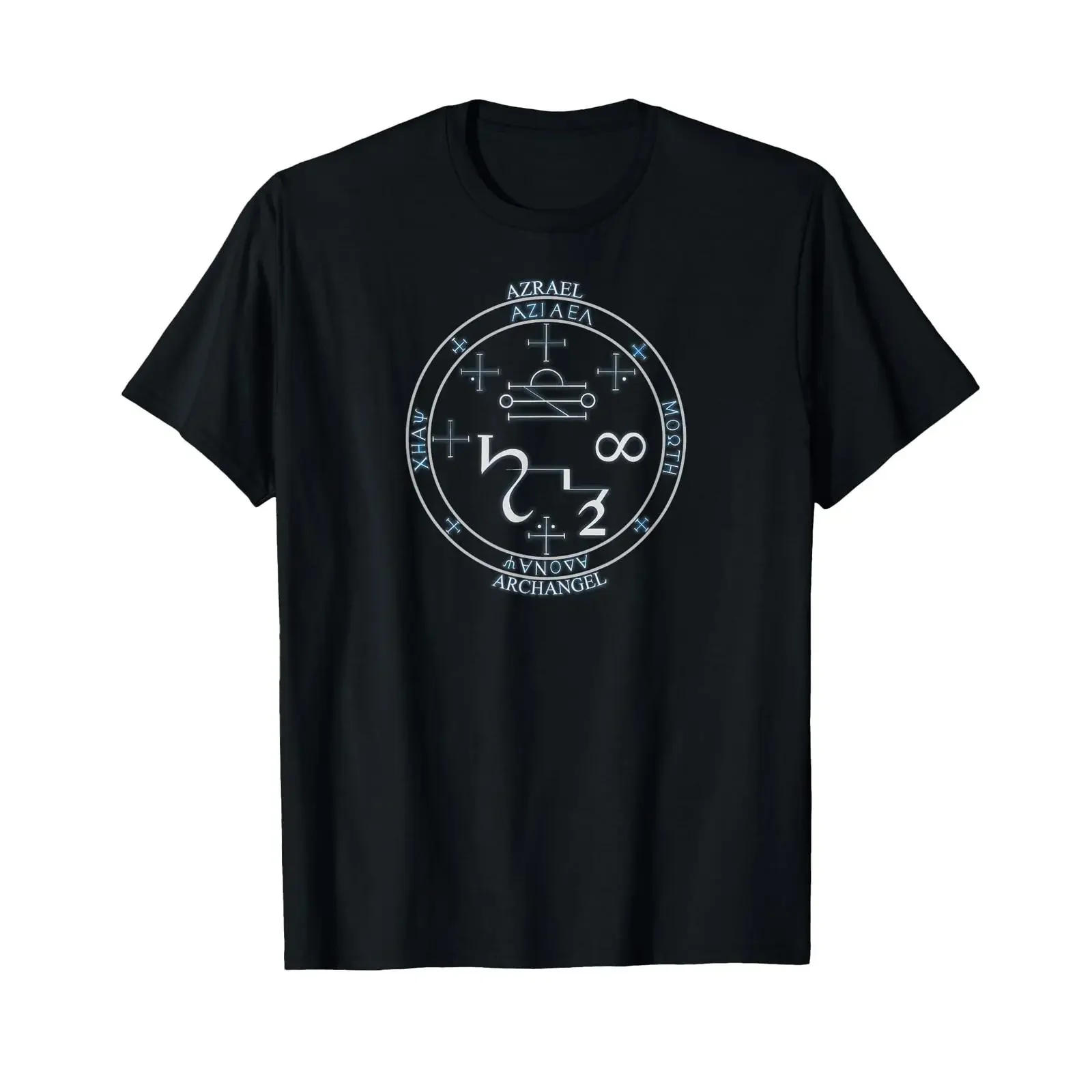 ARCHANGEL AZRAEL sigil seal by Mortal Designs T Shirt vintage Washed Breathable Stretched graphic streetwear Stylish