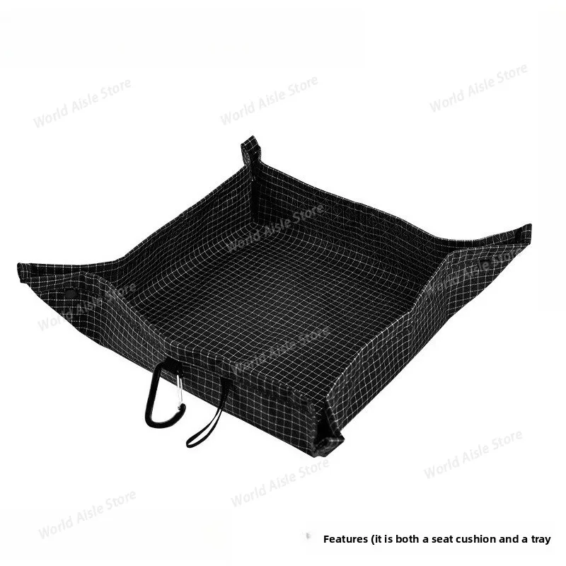 

Lightweight Organizer Tray Foldable Waterproof Storage Tray for Camping Hiking Picnic Gear Double-layer Thickened