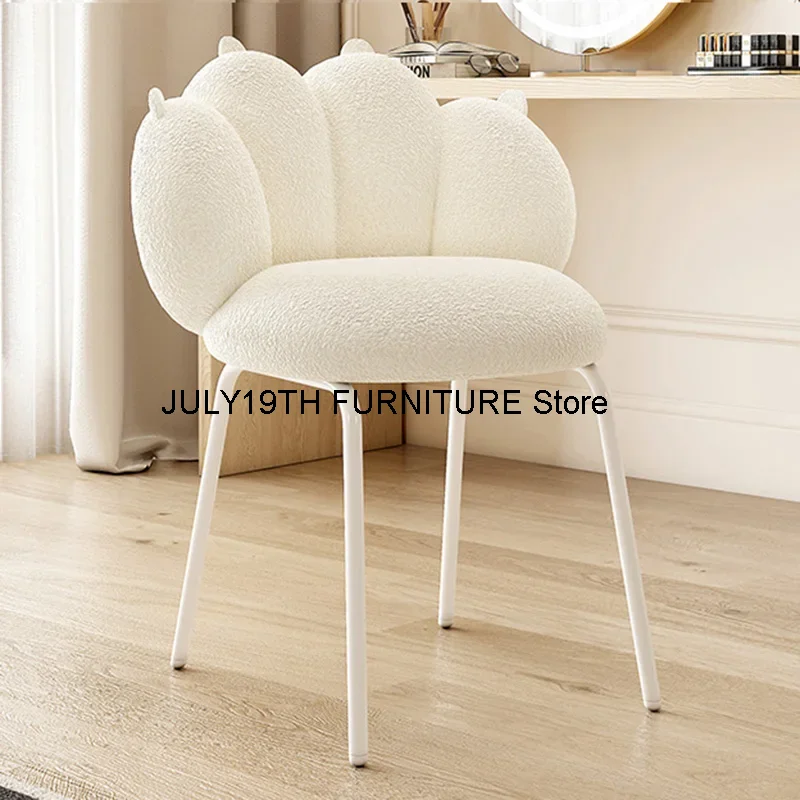 Detailing Natural Makeup Stool Metal Portable Pouf Design Vanity Chair Bedroom Mobile Taburete Infantil Furniture China