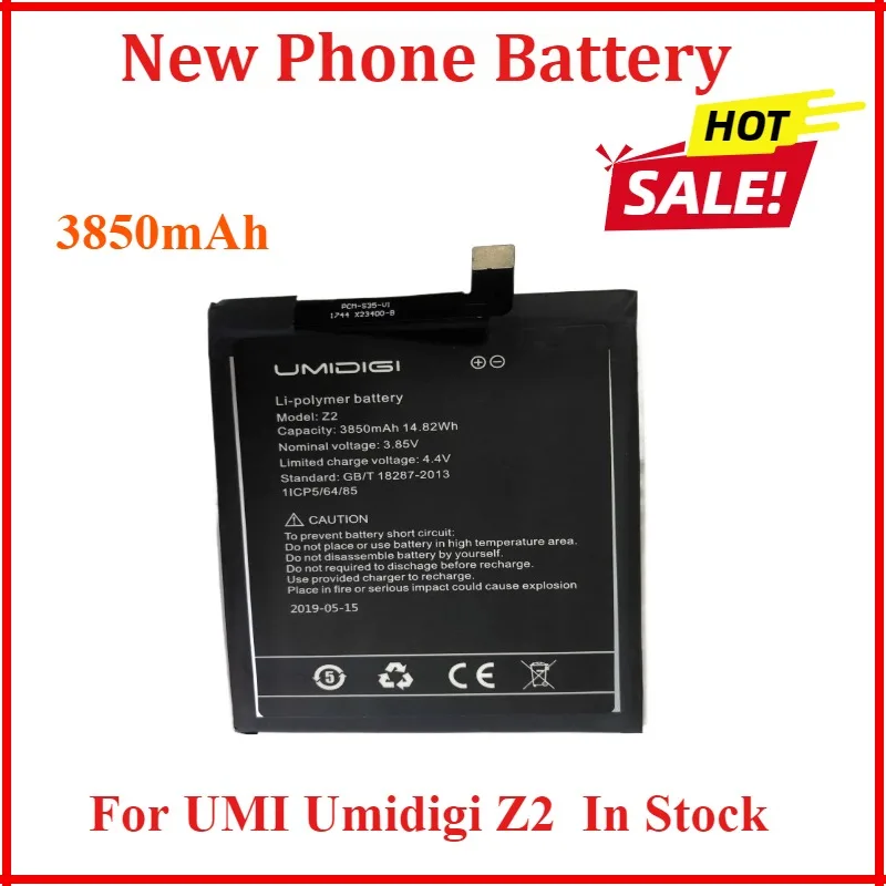 3850mAh 3.8v New Phone Battery For UMI Umidigi Z2 In Stock