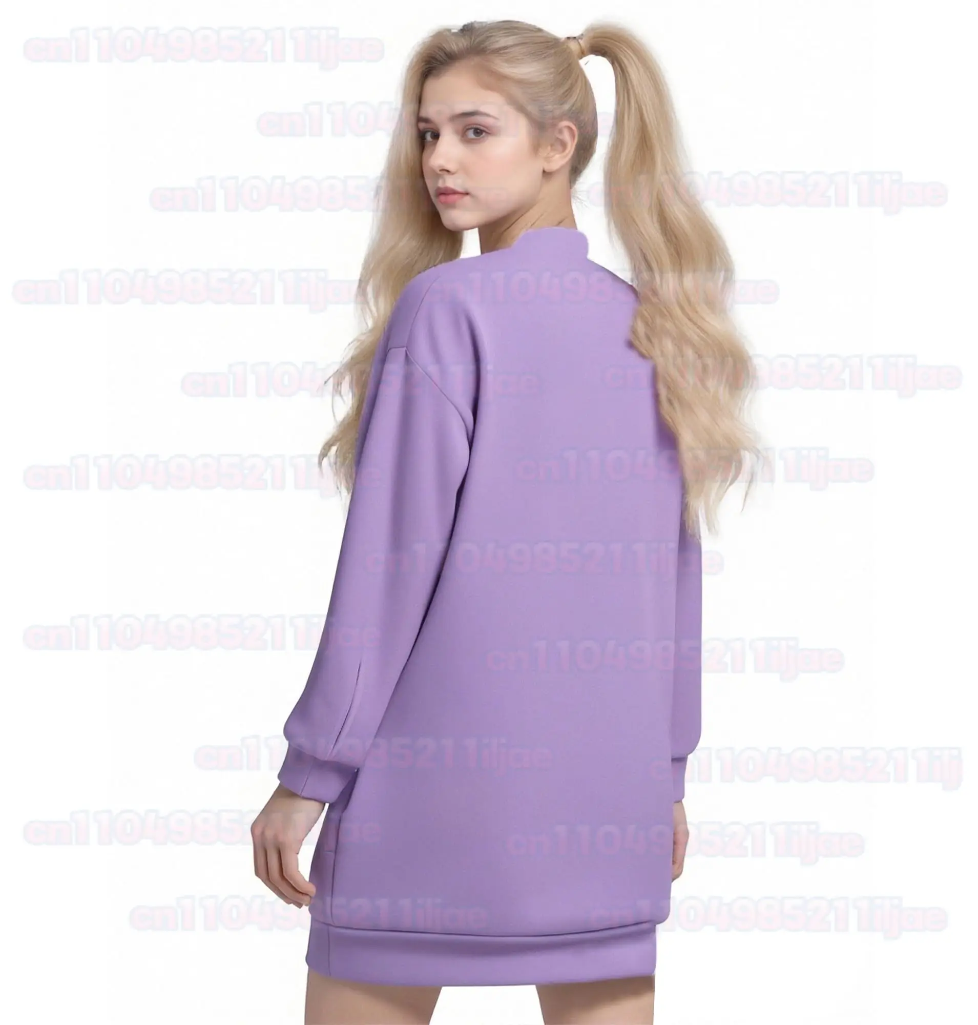 Anime Kpop Demon Huntrix Cosplay Mira 코스프레 Kawaii Lilac Bear Pajamas Cute Sweet Long Sleeved Sweatshirt Lovely Halloween Cos