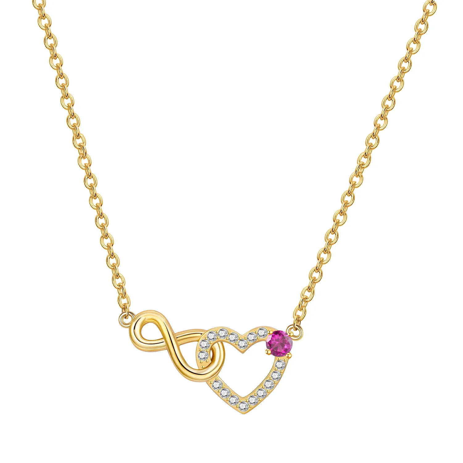 PANPOKI S925 Sterling Silber Unendliche Liebe Ewige Anhänger Halskette für Frauen Geburtstag Original Geschenke Mode Edlen Schmuck