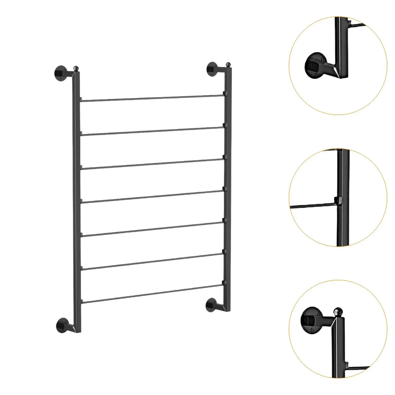 Wall Mounted Ribbon Organizer Storage Rack Space Saving 7 Tier Scarf Towels Rack Ribbon Roll Display Shelf for Cake Shop