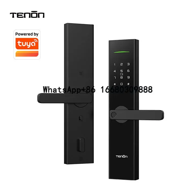 Tenon K70 Interior Electric Digital Door Handle Lock Lever Keyless Security Biometric Fingerprint Door Lock Smart