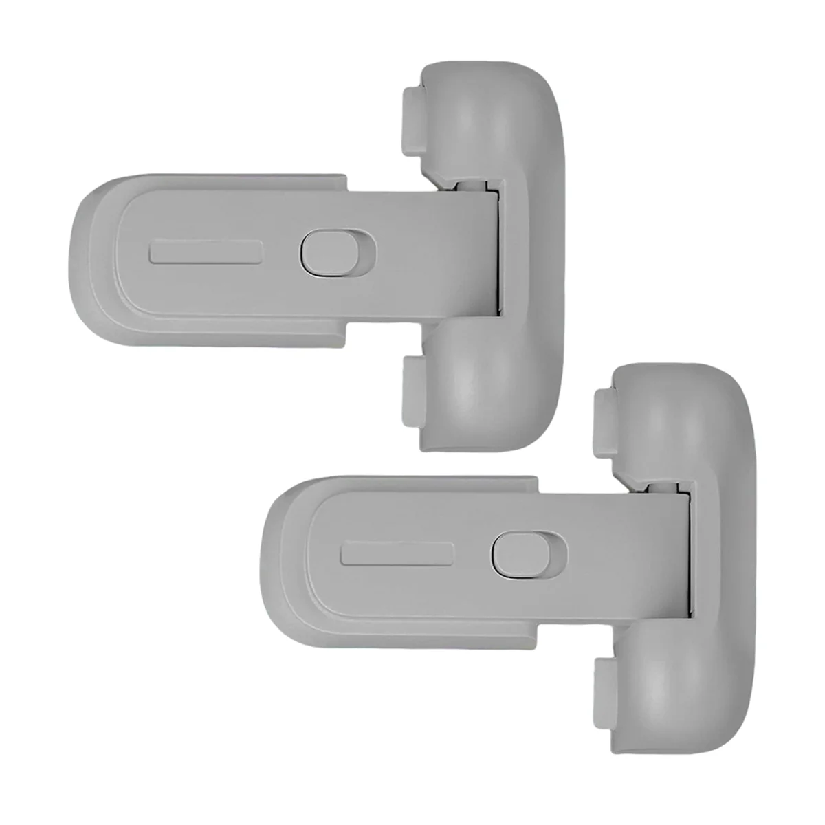 A93Z 2Pcs Safe Fridge Lock, Child Proof Refrigerator Freezer Door Lock, Protect Refrigerators with Sealing Strips Grey