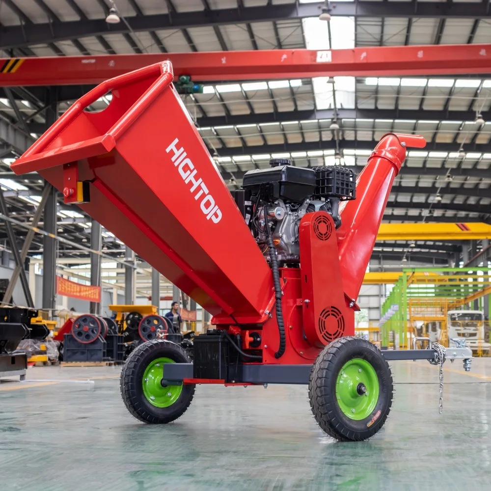 

【Hot】Small Multi-functional Mobile Wood Crusher Machine Tree Branch Cutting Wood Chipper Machine