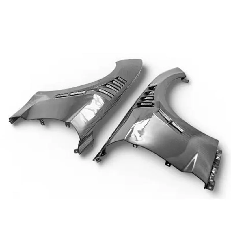 AC Style Carbon Fiber/FRP Flared Fender Vent for Ford Mustang GT Ecoboost Auto Parts 2015-2023 New Condition Tow Hook Cut-Outs