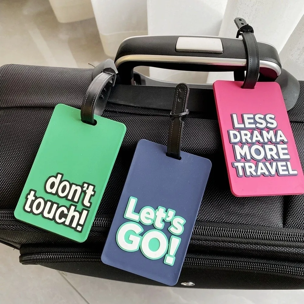 

Creative Silicone Luggage Tag Letter Style Durable Bag Tag Waterproof Lightweight Suitcase Tag