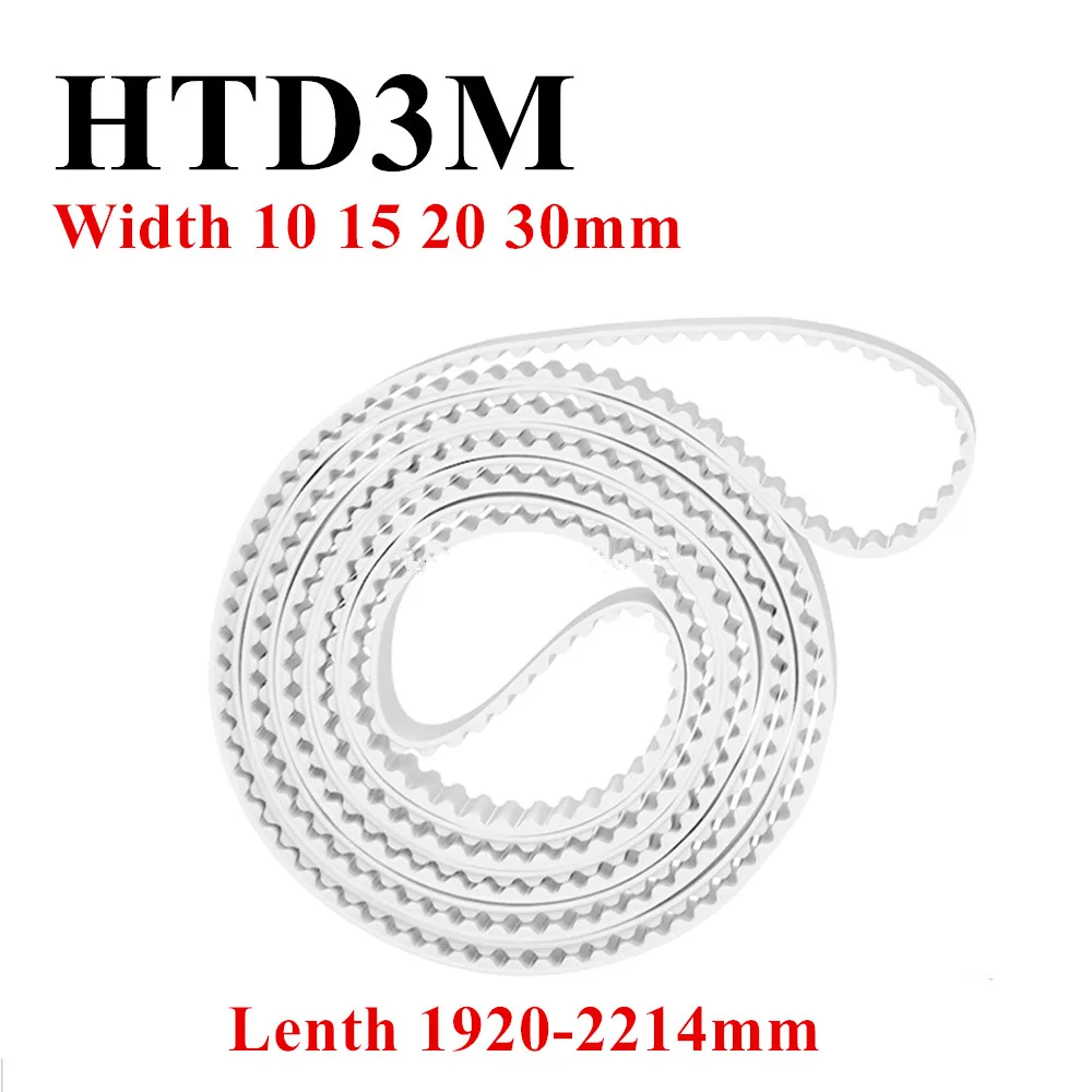 

Polyurethane Steel PU Loop Synchronous Belt HTD3M Ring Connection Timing Belt 10 15 20 30mm Cinturón sincronizado