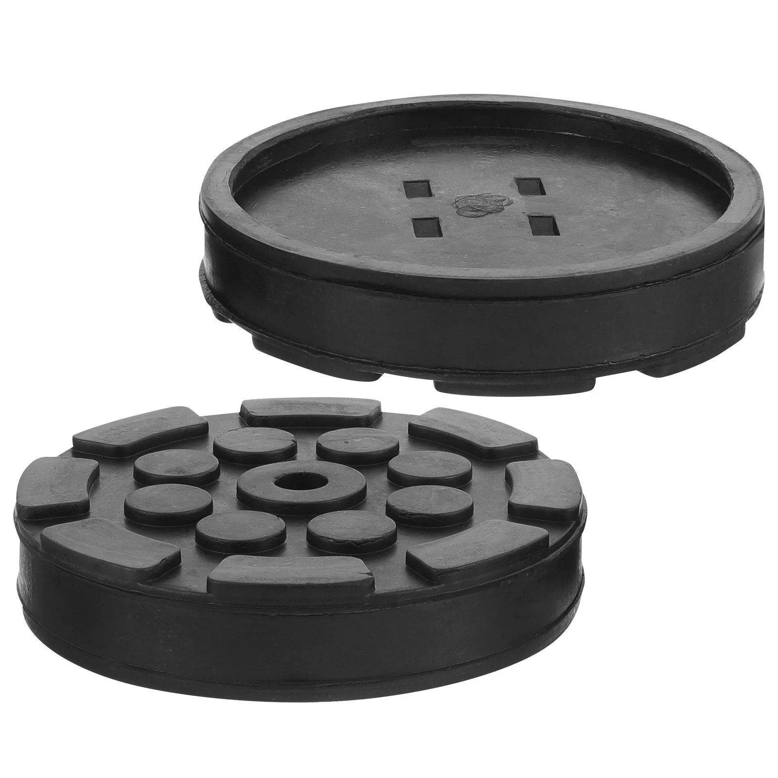 2 Pcs Jack Pad Adapter Pinch Weld Octagonal Foot 2pcs (No 5) Cars Automobile Stand Black Rubber Jacking Puck