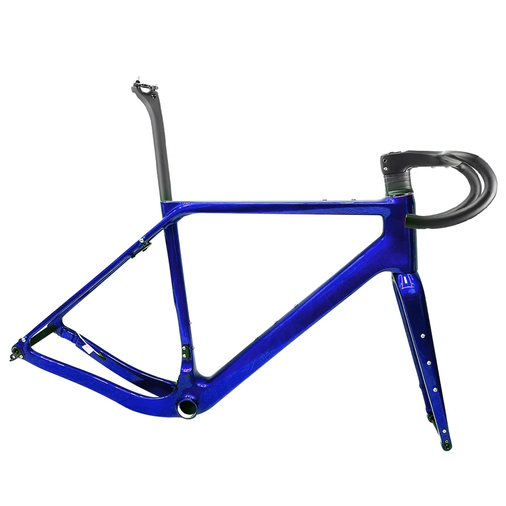 

High Modulus Carbon Gravel Bike Frame Road Bicycle 700*50C Carbon Disc Frame Enduro Carbon Bicycle Frame Lightweight Stable