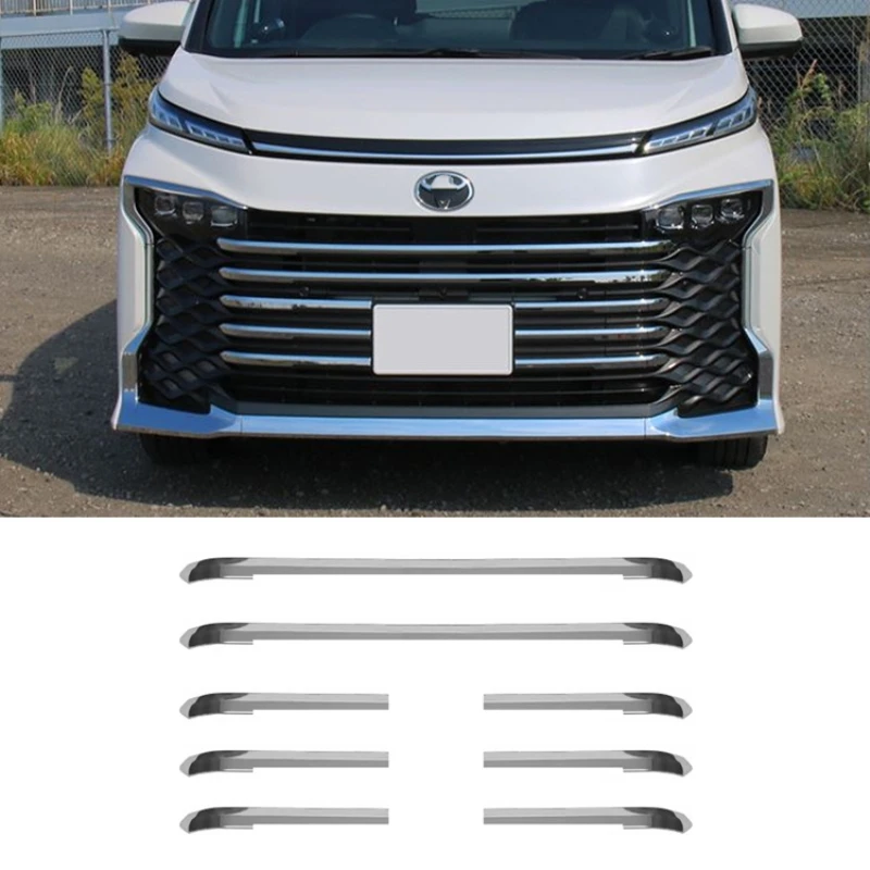 

For Toyota noah Voxy 90 Series 2021 2022 ABS Chrome Car Front Engine Bumper Grill Upper Center Grille Cover trim Accessories