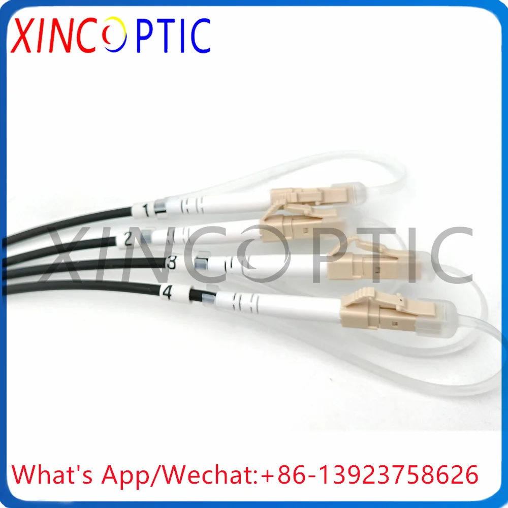 

MM,4Fiber,OM3,4.5mm,0.5/1/2M,4C ODC Square Female to LC/FCUPC Connector 4Strands Armoured Fiber Optical Patch Cord Jumper Cable