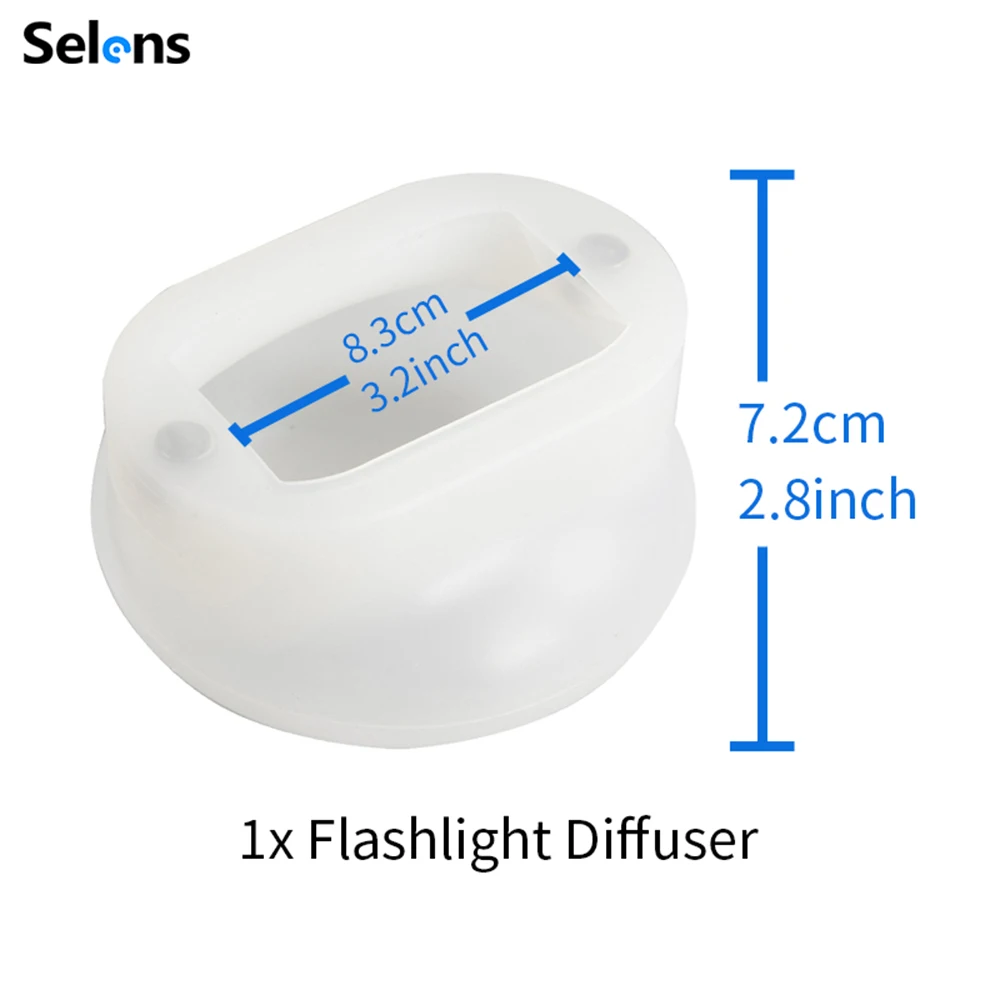 Selens Newest Flash Light Silicone Light Diffuser Rubber Sphere For Canon Nikon Yongnuo Camera Flash Light Photography Props