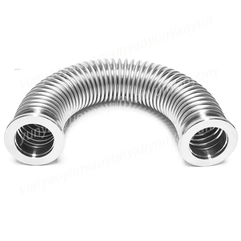Vacuum Bellows Joint, Flexible Corrugated Hose, Forged Bellows 304 Stainless Steel Spiral Pipe, Can Be Bent and Not Retractable