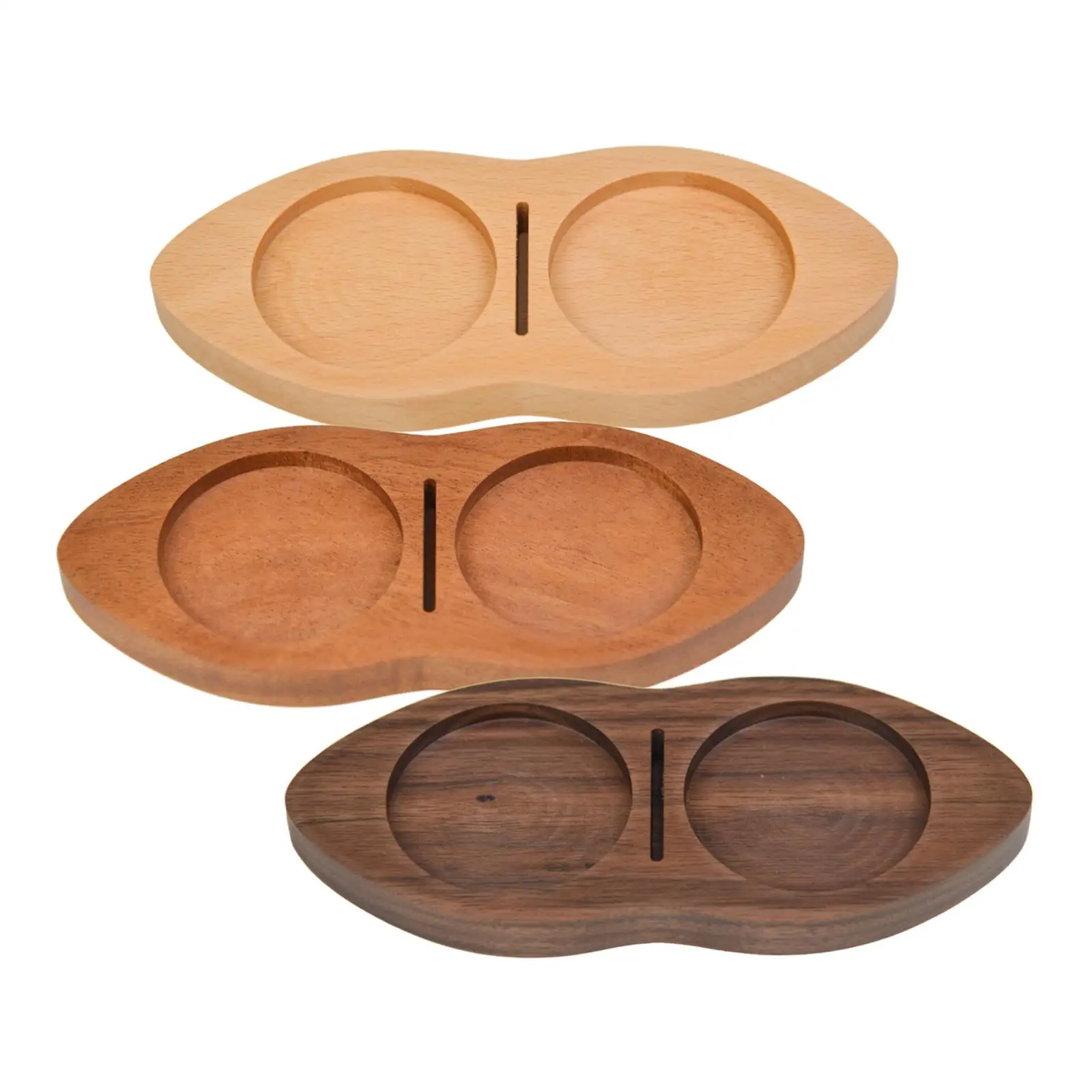 Wooden Coffee Tamper Holder Multipurpose Espresso Accessories Anti Slip Coffeeware Mat Espresso Tamping Station for Worktop Home