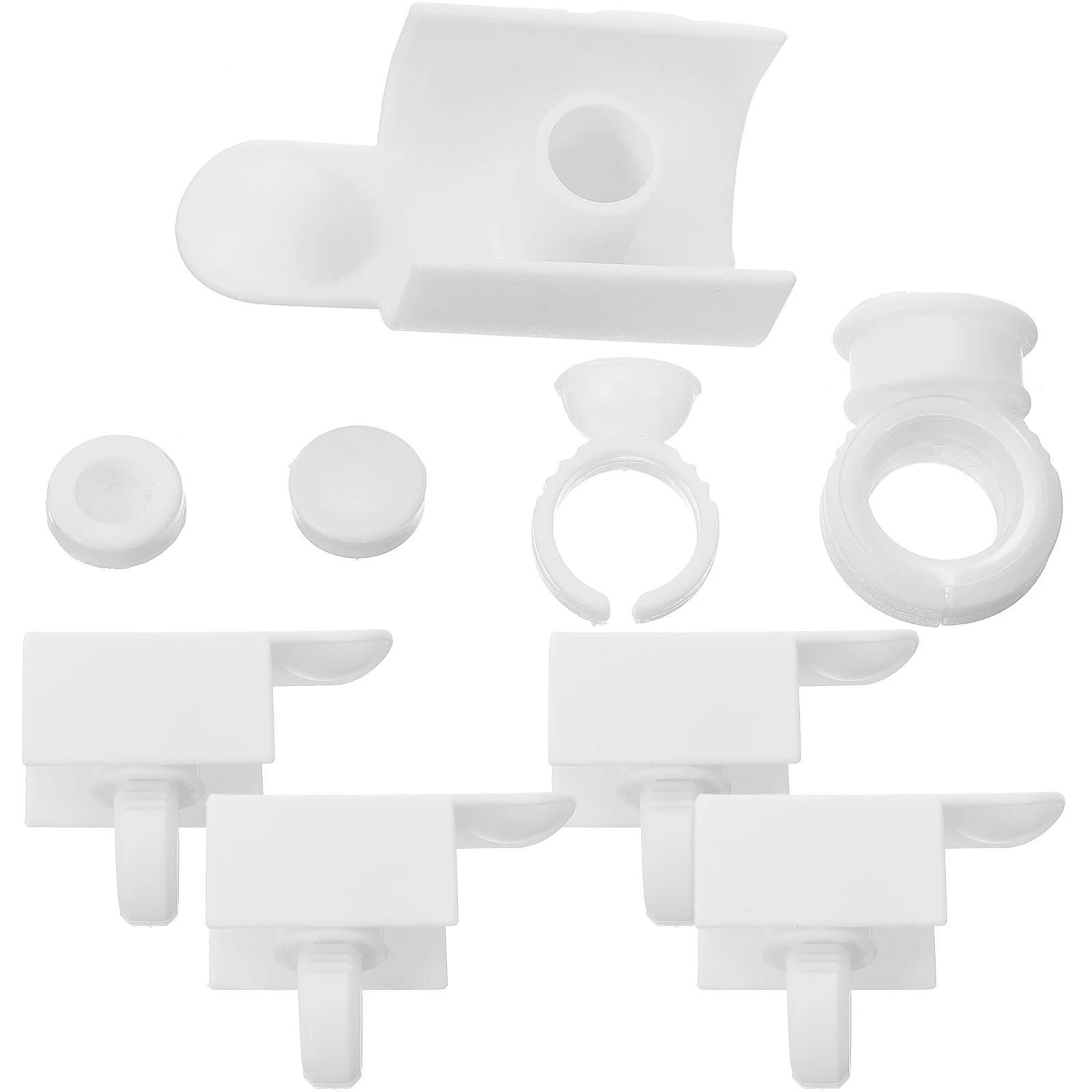 

5Sets Eyelash Separator U Shape Plastic Finger Rest Lash Holder Eyelash Extension Grafting Tool Professional Salon Supplies