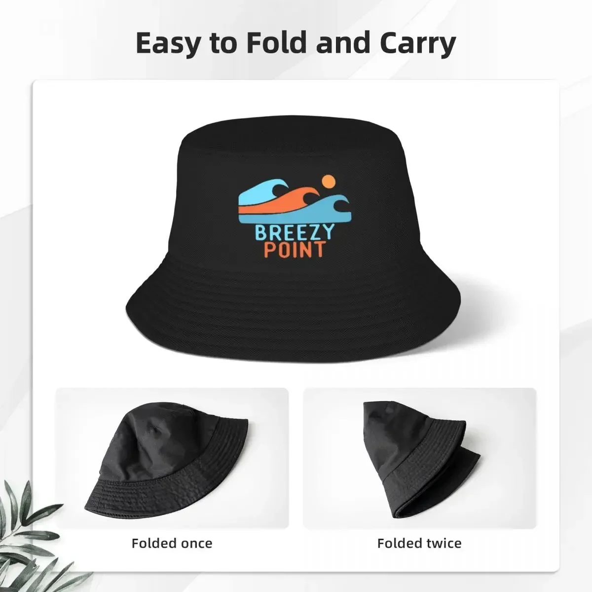 Breezy Point Wave Bucket Hats Panama For Kids Bob Hats Outdoor Fisherman Hats Summer Beach Fishing Unisex Caps