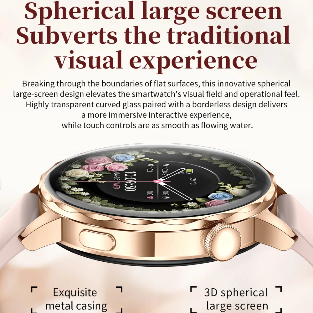 

696 Fashion Smart Watch Women Blue Tooth Call Sports Fitness Bracelet Waterproof Music Heart Rate Sleep Lady Health Smartwatch