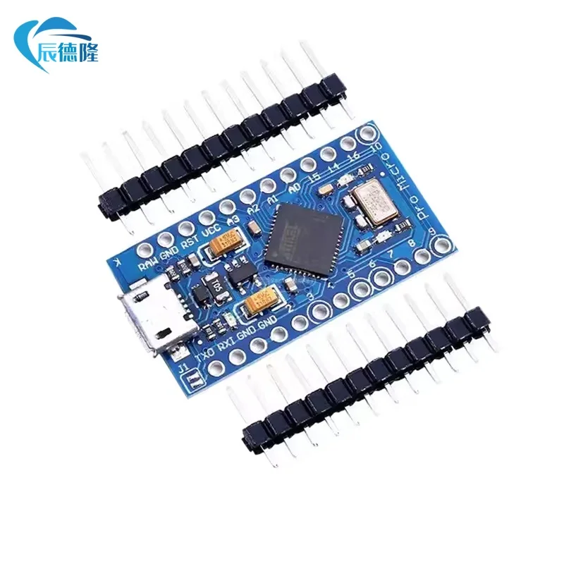 Pro Micro ATmega32U4 para Arduino, 2 pinos de linha, ATmega328, Mini ATMega32U4, 5V, 16MHz