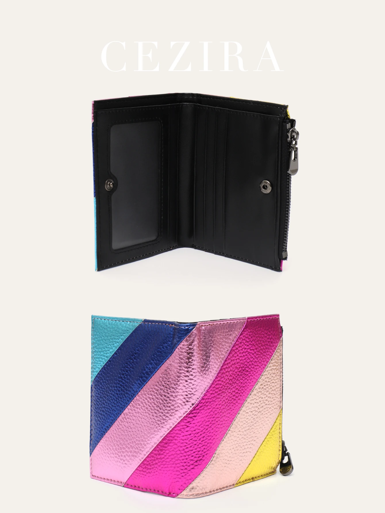 carteira-feminina-moda-listras-coloridas-retalhos-metalico-couro-do-plutonio-bifold-pequenos-titular-do-cartao-bolsa-de-moedas-curto-saco-de-dinheiro