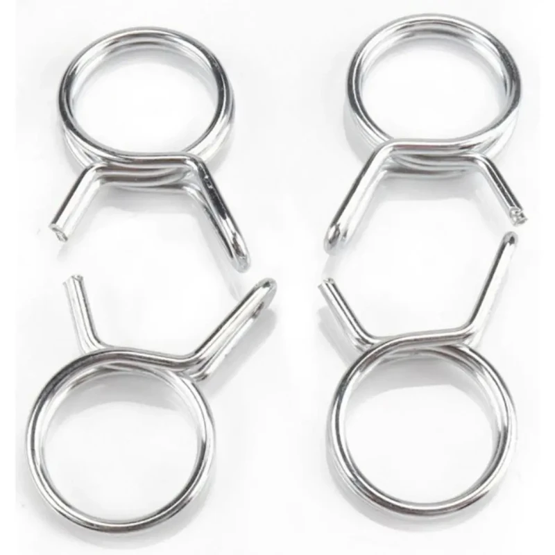 10pcs 304 Stainless Steel Pipe Hose Clamps Fuel Hose Spring Clamp Set Elastic Sealing Steel Buckle Water Pipe Ring Set