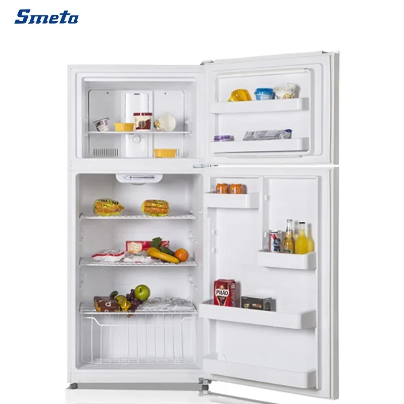 Smeta 18cuft Energy Saving Double Door Refrigerator with Top Freezer for DDT-663WMU