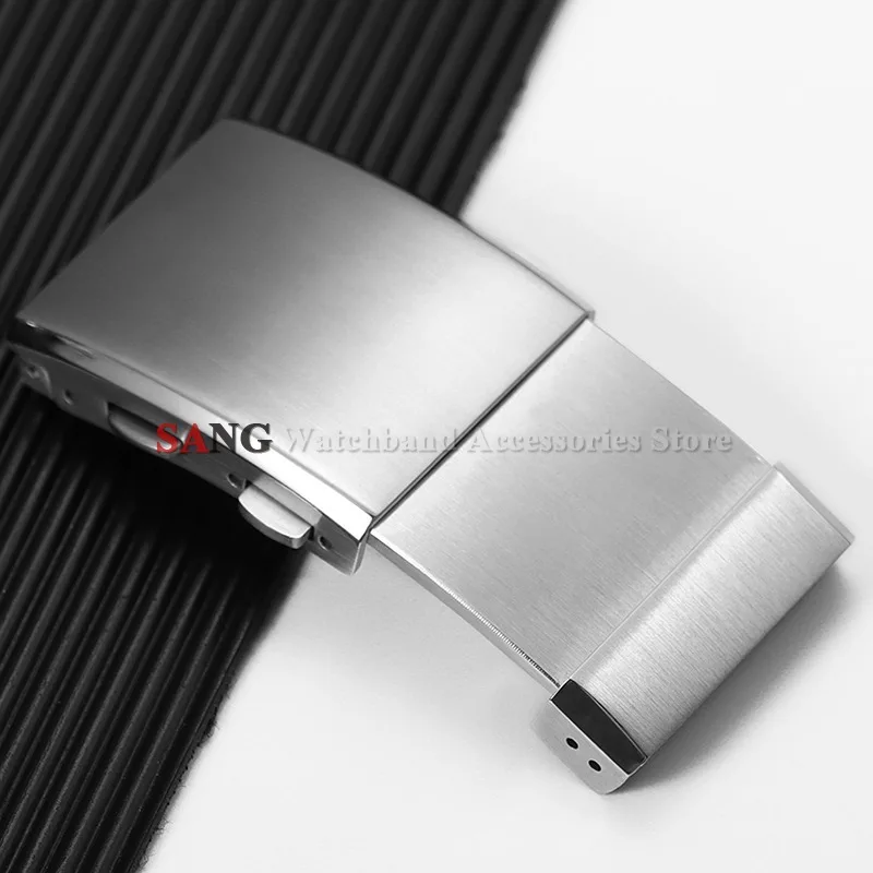 316L Solid Stainless Steel Watch Buckle Adjustable Folding Watch Buckle Extendable Clasps Luxury Premium Metal Button 18/20/22mm image 3