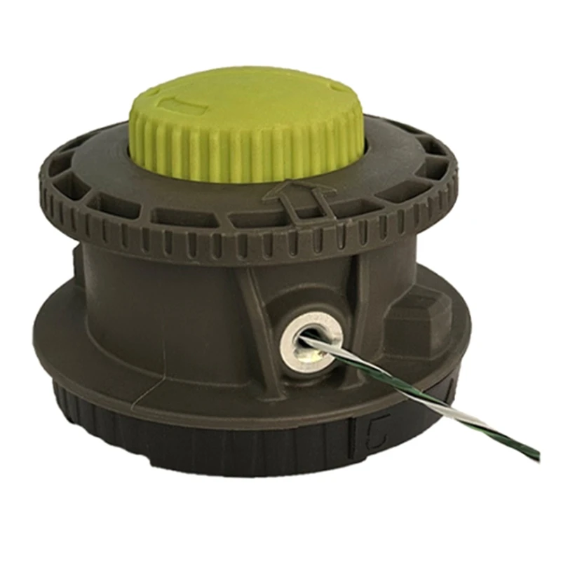 A03F Bump Feed Trimmer Head 314608005 for Ryobi Reel Easy+ Straight Shaft Weed Eater 2Pcs with 15m Line Lawn Garden