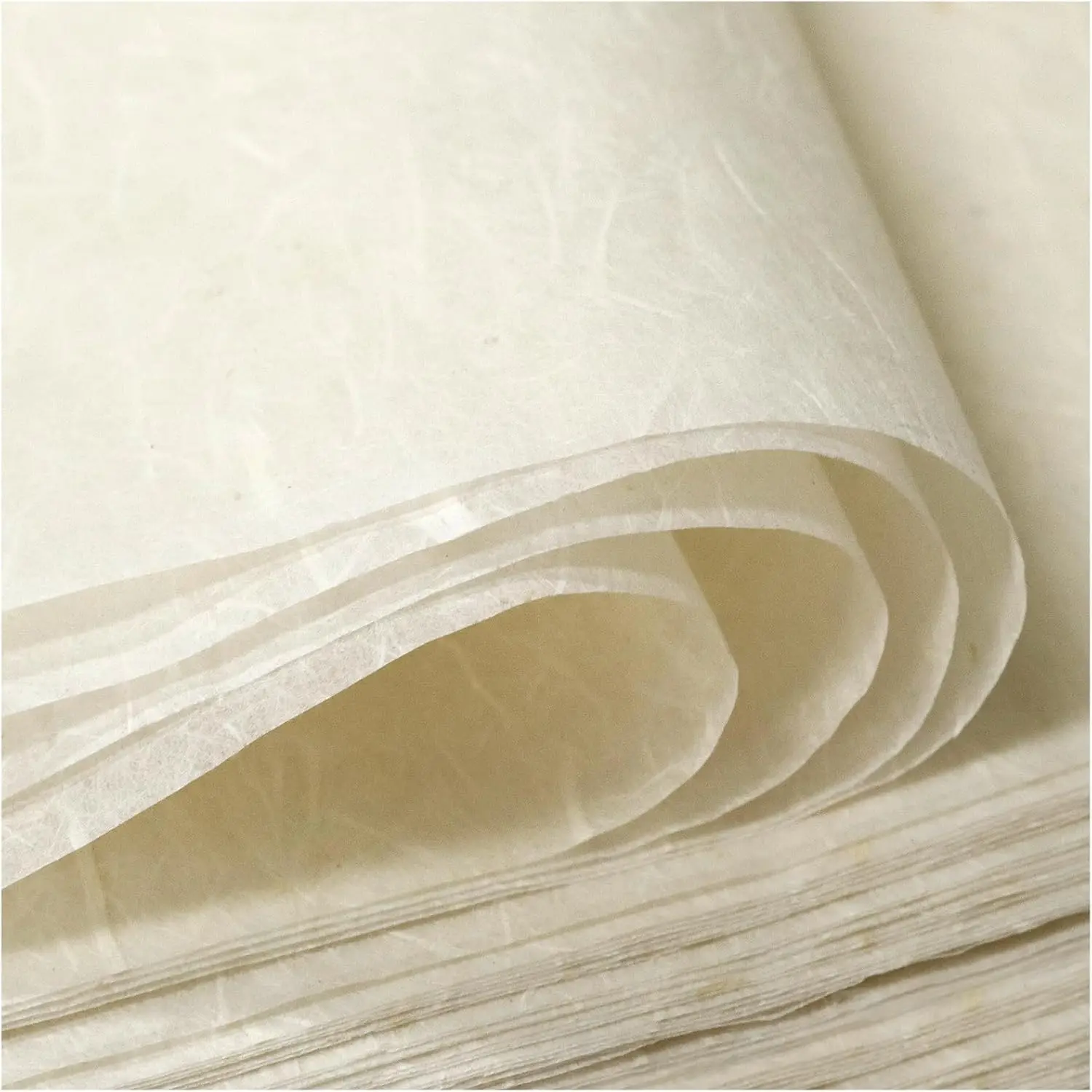 

100 Sheets A4 Mulberry Paper Natural Fiber Rice Paper 8.3x11.7in for Writing Painting Card Making DIY Craft