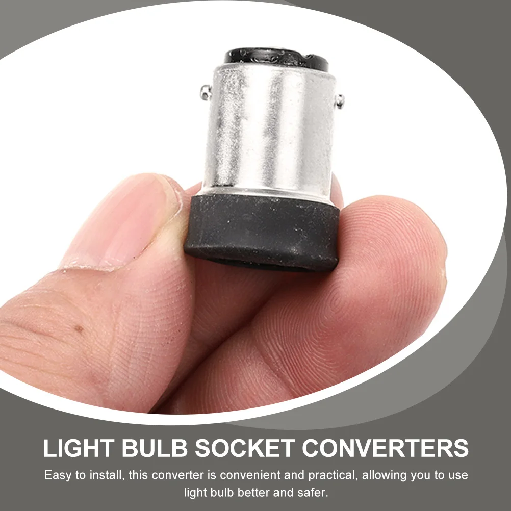 

10pcs B15 to E14 Lamp Holder Adapter Black Color Screw Fit Light Bulb Socket Converter For Garage Workshop Monitoring System