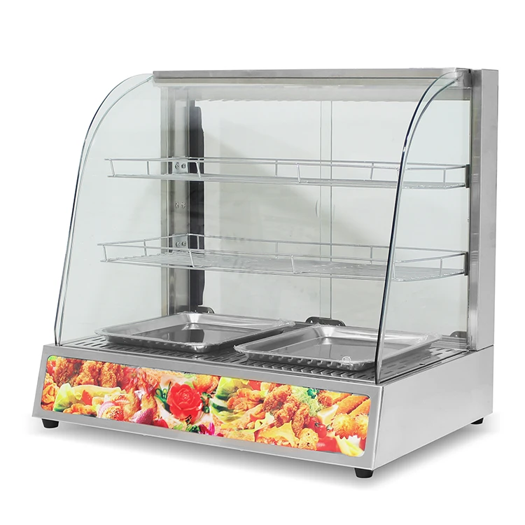 Factory Directly Sale Commercial Food Display Warmer Display Cabinet/Food Display Warmer Showcase