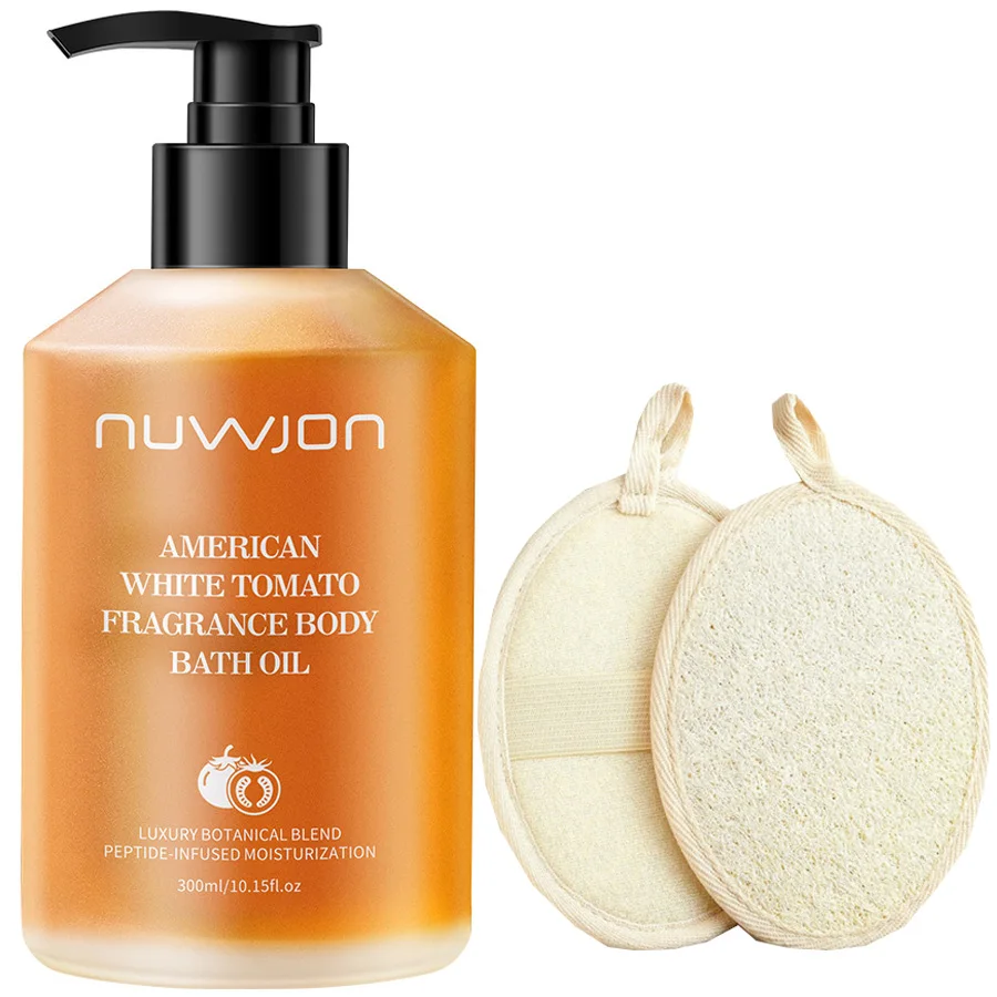 

300ml White Tomato Bath Oil Body Cleaning Moisturizing Skin Dirt Remover Smooth Shower Gentle Nourishes Oils For Bath Daily Care