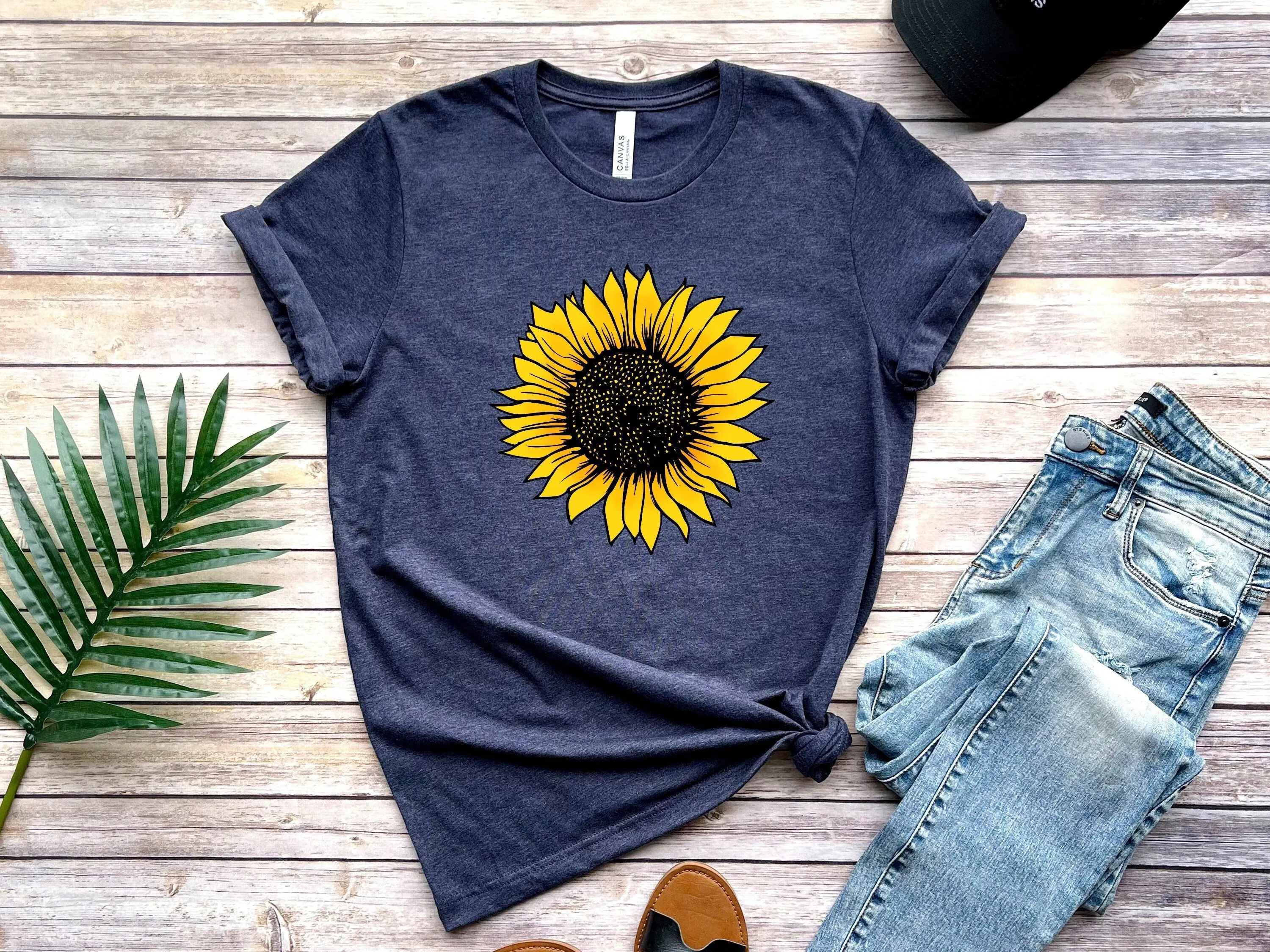 

Sunflower T Shirt Floral Flower Garden Fall Sunshine