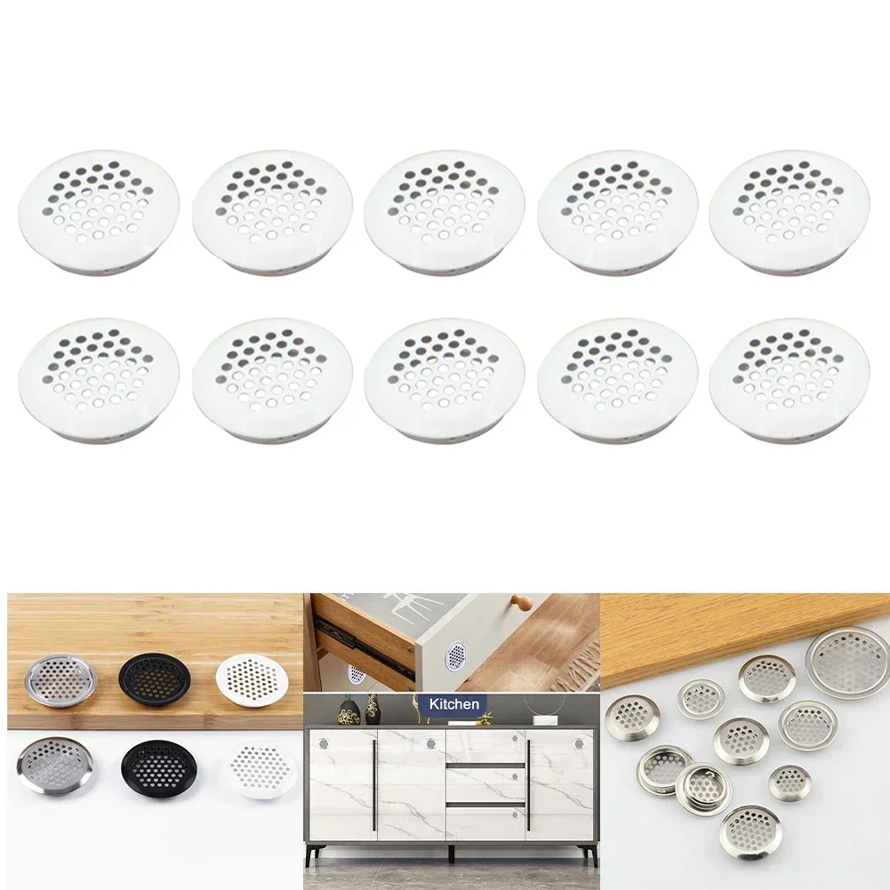 High Quality Metal Flat Round Air Vent Grill Cover Stainless Steel Cupboard Efficient Round Air Vent Grill Cover